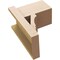 Ekena Millwork 8-in W x 12-in D x 16-in H Balboa Block Rough Cedar Woodgrain TimberThane Outlooker, Primed Tan OUTUR080X12X16BOA44RCPR - alternate 4